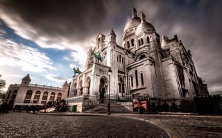 Картинка Франция, базилика Сакре-Кёр, Париж, Монмартр