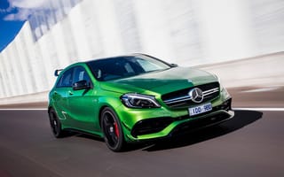 Картинка зеленый, A-class, мерседес, амг, Mercedes-Benz, AMG, W176