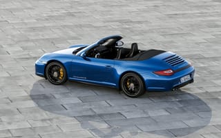 Картинка порше, синий, Porsche 911 Carrera, кабриолет, autowalls, car