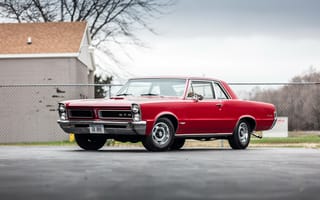 Обои 1965, Pontiac, понтиак, Tempest, красный, темпест