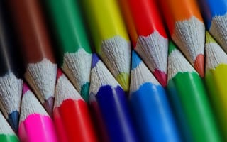 Картинка Coloured Pencils, макро