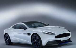 Обои Aston Martin, машина, суперкар, Vanquish Q, white