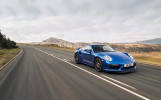 Картинка 911, Targa, порше, Porsche, синяя, тарга