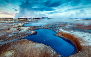 Картинка Iceland, geothermal, Hverir