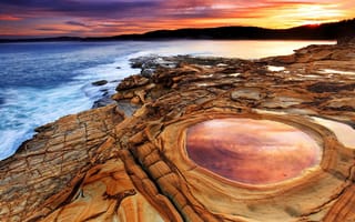Картинка море, Австралия, Praia de Putty, пейзаж, Nova Gales do Sul, Parque Bouddi, берег