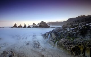 Картинка landscape, long exposure, playa, Asturias, seaescape