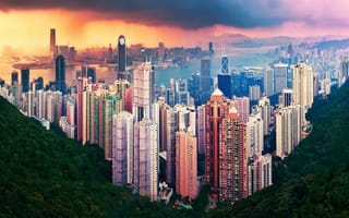 Картинка Hong Kong, город, Гонконг, Китай, КНР, Азия, China
