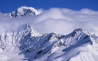 Картинка Горы, снег, зима, Аляска, Alaska