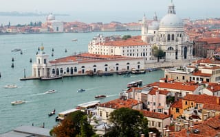 Картинка Италия, дома, город, сверху, Венеция, Veneto