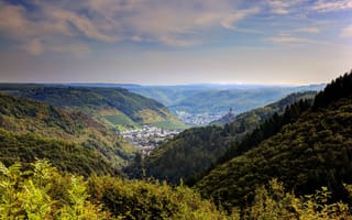Картинка пейзаж, природа, горизонт, Германия, Cochem