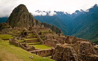 Картинка Перу, Мачу-Пикчу, древность, горы, руины, камни
