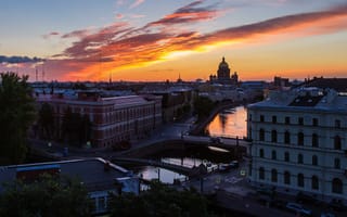 Картинка санкт-петербург, Russia, здания, питер, дома, вечер, высота, St. Petersburg