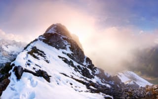 Картинка Панорама, Tyrol, Falschkogel, снег, горы, Austria