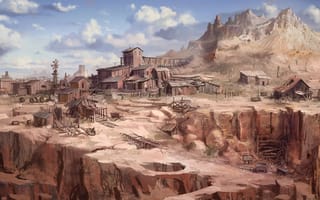 Картинка Call of Juarez, каньон, запад, The Cartel, дикий, пустыня