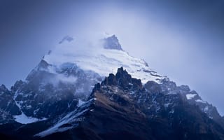 Картинка argentina, snow, nature, blue, cerro solo, calm, south america, patagonia, dreamscape, peaceful, moutain, landscape, storm