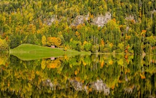 Картинка Autumn, Norway, reflection