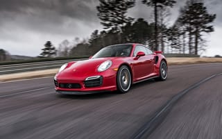 Обои Porsche, Car, Speed, 2014, Red, 911, Порше, Turbo S, Дорога, Машина, Красный, Турбо, Скорость