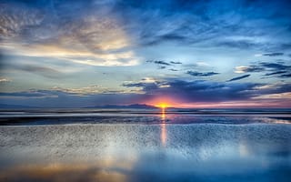 Картинка Grea Salt Lake, Utah, Sunset