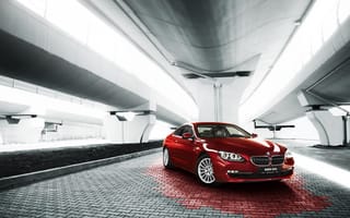 Картинка BMW, БМВ, Купе, красный, red, 6 серии, Coupe, 650i
