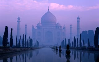 Картинка Taj Mahal, Agra, River, India, Yamuna