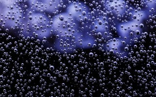 Картинка воздушные пузырьки, вода, темный