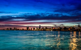 Картинка Miami, ночь, город