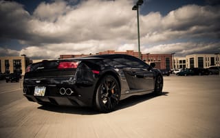 Картинка Gallardo, чёрный, ламборджини, black, галлардо, Lamborghini