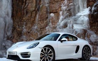 Картинка порше, Cayman, белый, Porsche, автомобиль