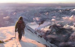 Картинка far cry 4, снег, человек, горы