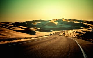 Картинка Природа, Byway, дорога, пустыня, Desert