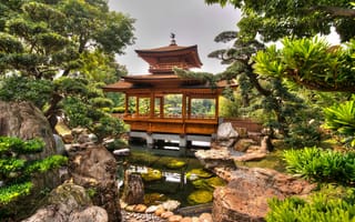 Картинка bridge, hongkong, nan, сад, garden, природа, lian, china, парк