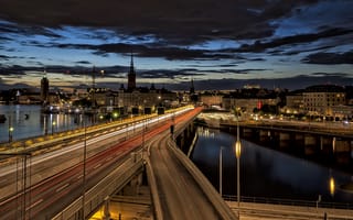 Картинка stockholm, ночь, город