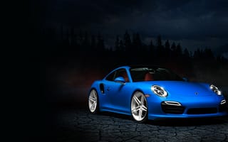 Картинка Porsche, William Stern, blue, 991, 911