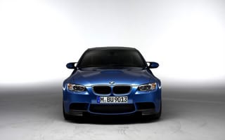 Картинка BMW, Передок, Синий, Капот, Авто, Машина, Фары, БМВ, М3