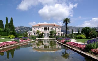 Картинка дом, Villa, Франция, город, Ephrussi de Rothschild