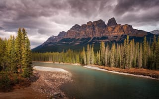 Картинка Banff National Park, Bow River, Castle Junction