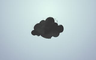 Картинка Облако, минимализм, гранж