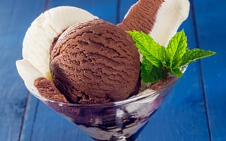 Картинка ice cream, dessert, sweet, шоколад, chocolate, десерт, мороженое, мята