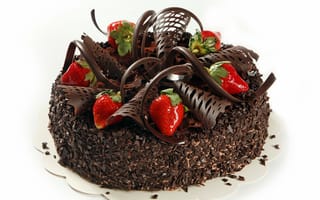 Картинка сладость, клубника, chocolate, strawberry, тортик, sweet cake, шоколад