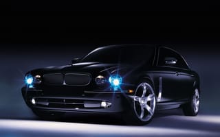 Картинка Jaguar, передок, Concept, черный, Eight, концепт, 2003, ягуар