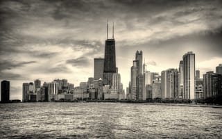 Картинка Чикаго, Chicago, город, Иллиноис, река, небоскребы