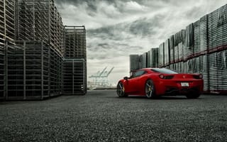 Картинка Ferrari, Italia, Forged, Precision, Vossen, 458, Rear, Wheels, Series, VPS303