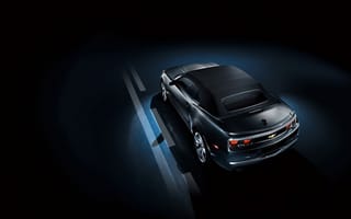 Картинка Chevrolet, черный, темнота, Camaro, разметка, свет