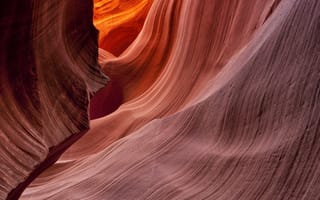 Обои каньон антилопы, краски, свет, Аризона, ущелье, США