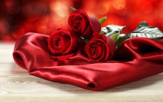 Картинка атласная ткань, букет, розы, цветы