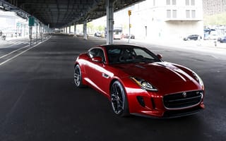 Картинка 2014, Jaguar, купе, US-spec, F-Type, ягуар, мост, S Coupe