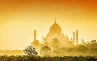Картинка Golden Taj, india, architecture, Taj Mahal