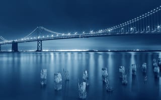 Картинка San Francisco, Architecture, Bridge, Bay, Beauty, City, Blue, Amazing, Capture, Attractive