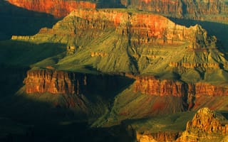 Обои Grand Canyon National Park, США, скалы, каньон, горы, закат, Аризона