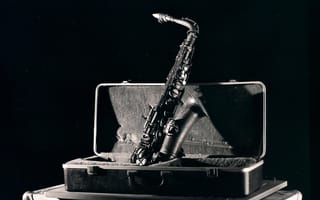 Картинка The Jazz Series, саксофон, футляр, музыка